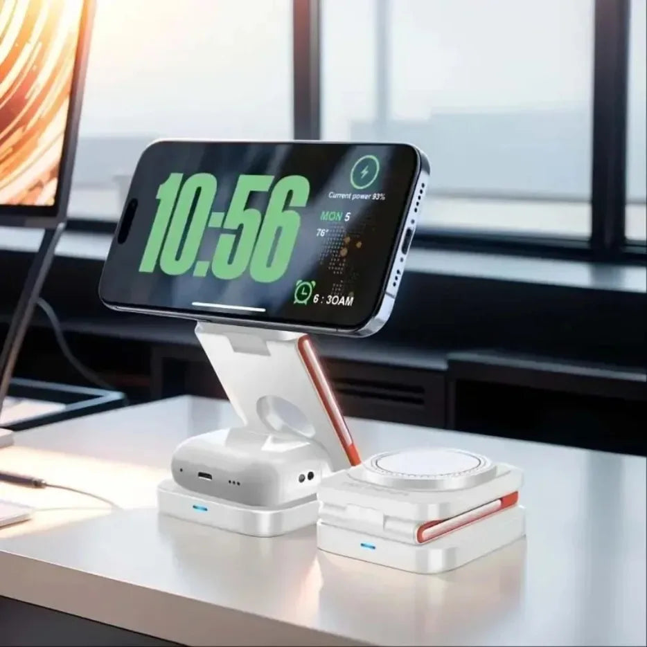 3-in-1 Magnetic Wireless Foldable Charging Dock