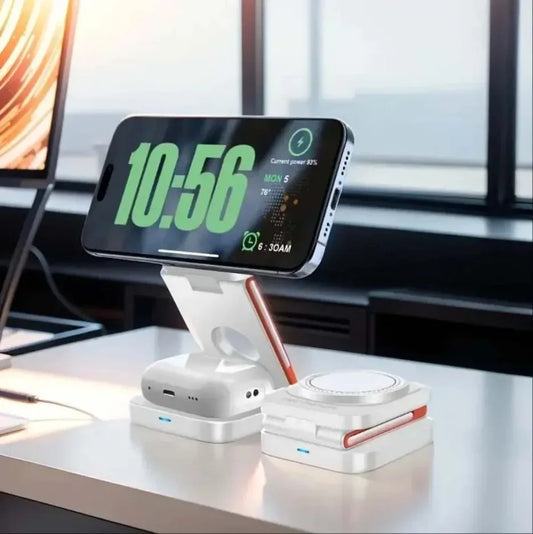 3-in-1 Magnetic Wireless Foldable Charging Dock